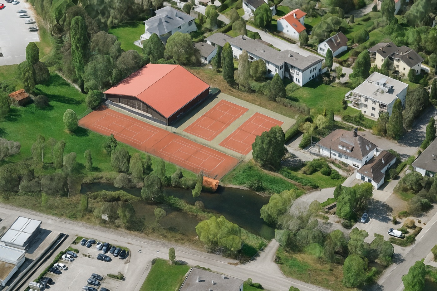 Tennisclub Würmtal – Außenansicht Clubhaus